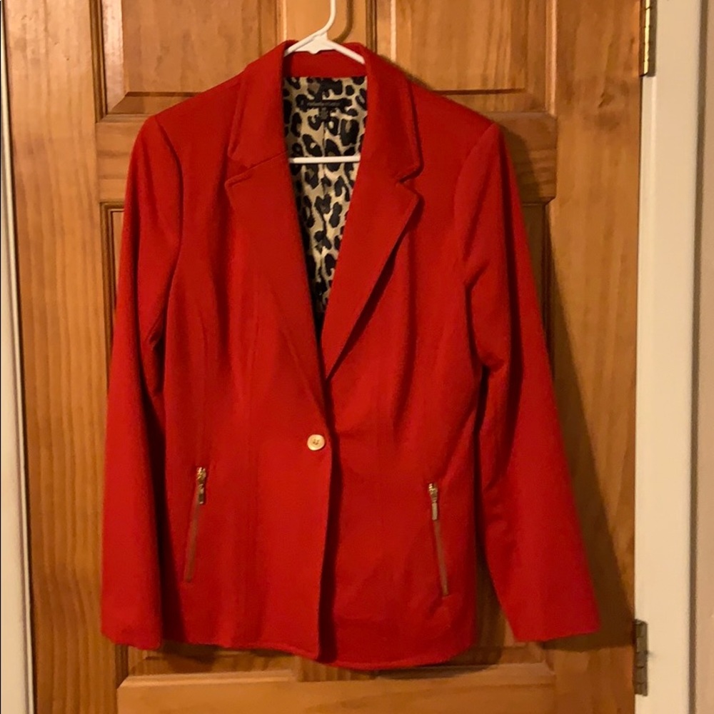 Rafaella studio RED blazer, size 10!!
